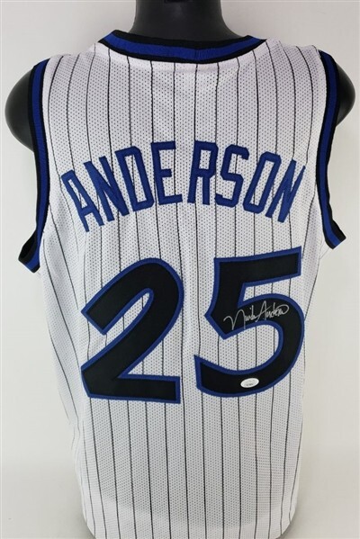 Nick Anderson Autographed Signed Orlando Magic Magic Jersey (JSA COA) 1989 1st Ever Draft Pick by Orlando 