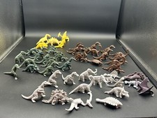Vintage Lot 40 Marx Prehistoric Playset Dinosaur Figures Gray Green Brown