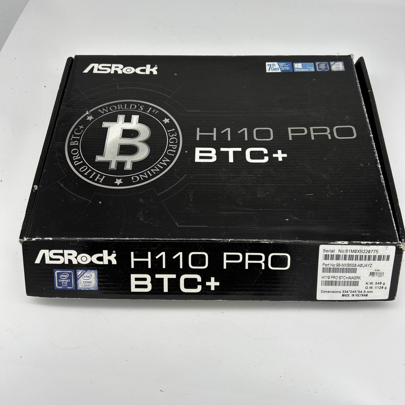Asus Asrock H110 Pro Btc+ ASRock H110 Pro BTC+ LGA 1151, Intel (H110PROBTC)  Motherboard