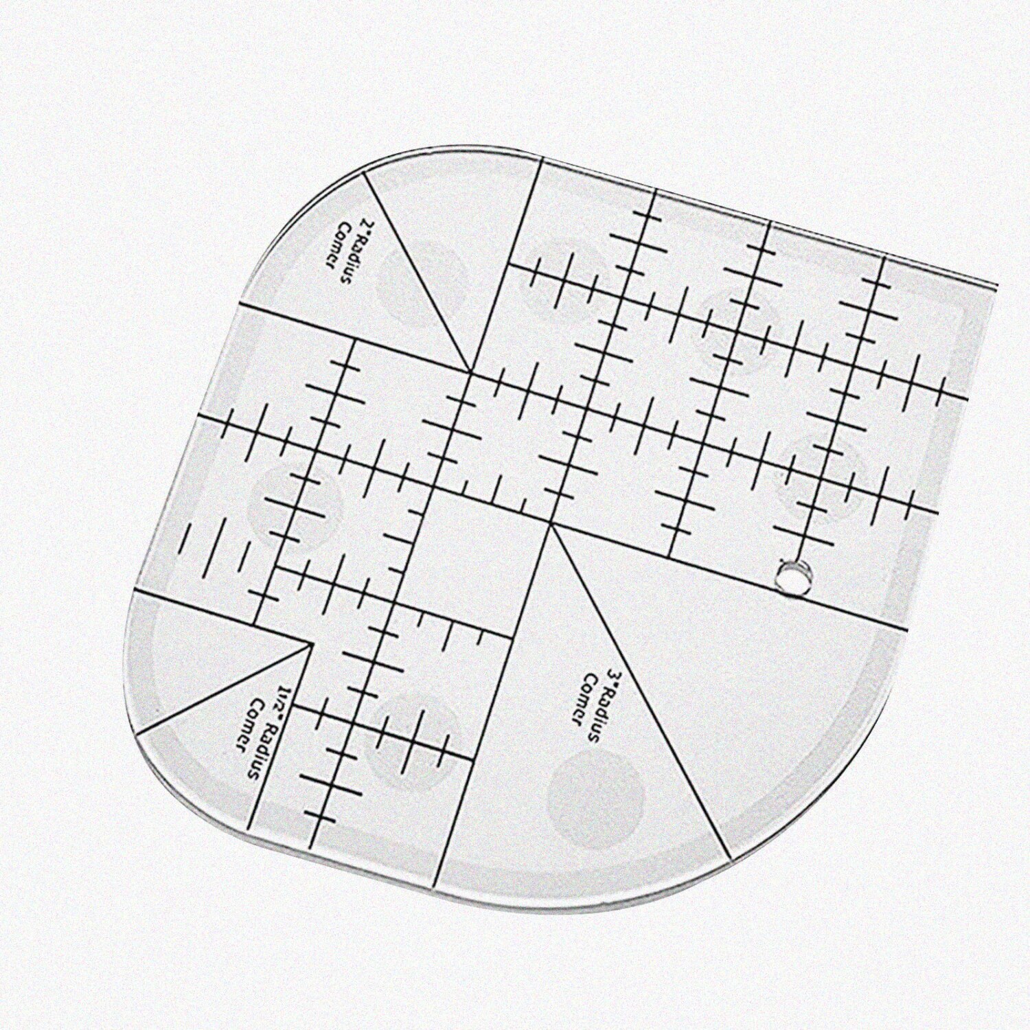 CurvyQuilt Corner Ruler Acrylic Patchwork Quilting DIY Sewing Template
