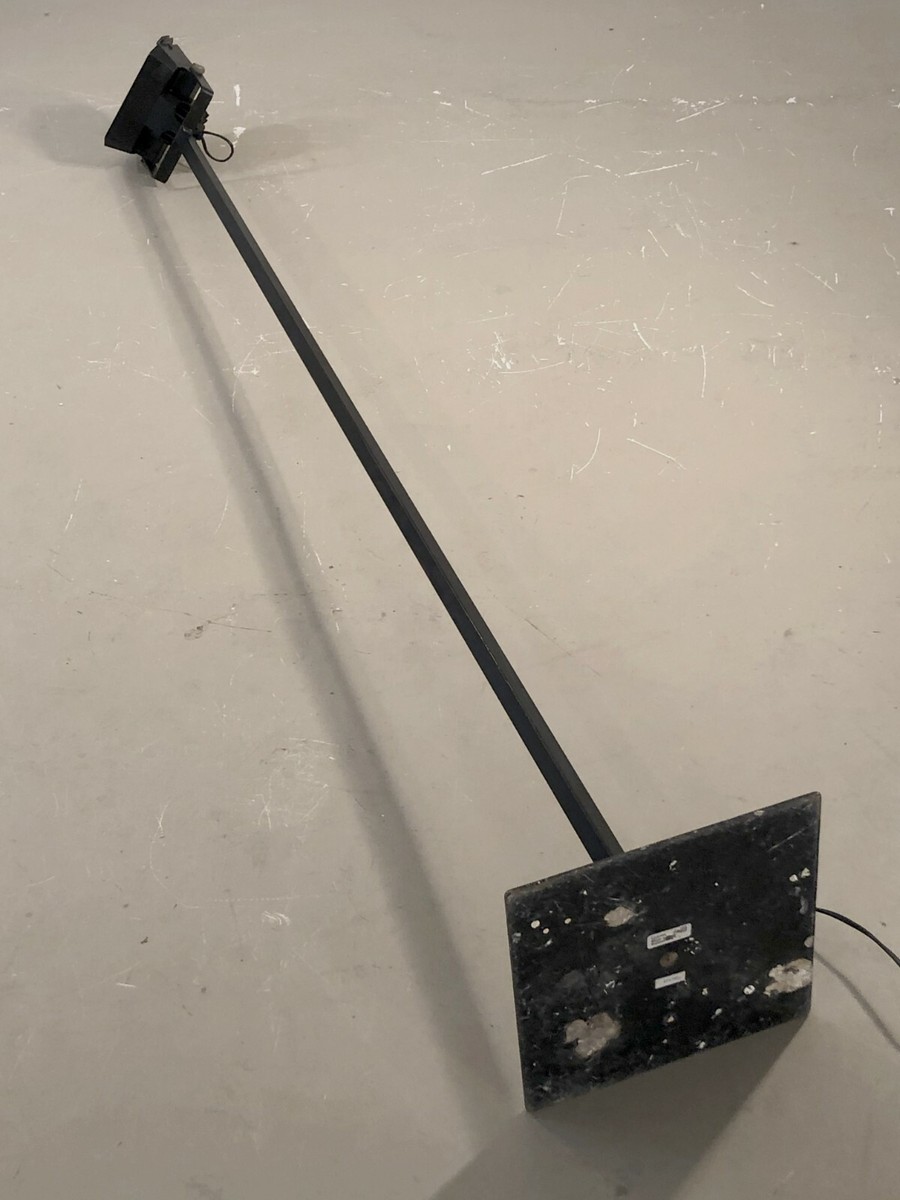 Lampadaire Vintage Lumess – Style Post-moderniste Memphis, Métal Noir, Hauteur 180 Cm, Halogène