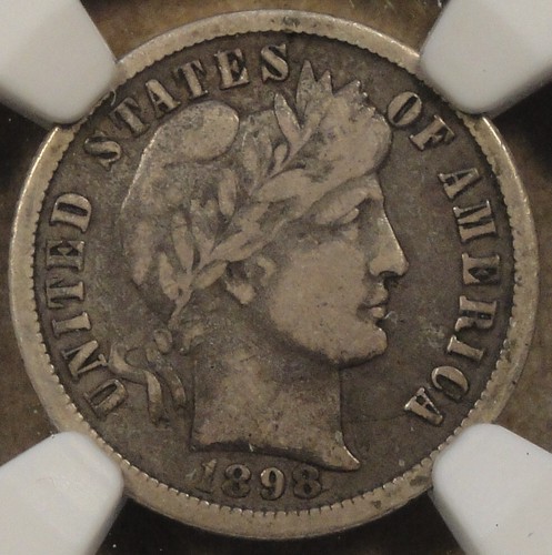 1898-O Barber Dime 10c NGC Certified VF25