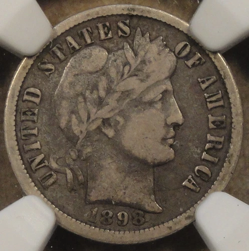 1898-O Barber Dime 10c NGC Certified VF25