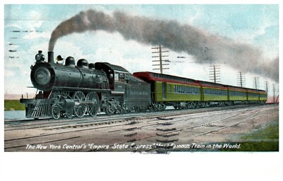 Railroad Train New York Central Empire State Express Postmark 1907