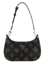 GUESS Meridian Mini Top Shoulder Bag Schultertasche Mocha Logo dunkelbraun Neu