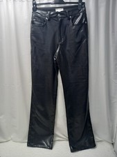 ❤️ H&M Black Mock Croc Jeans Size 10 Vgc