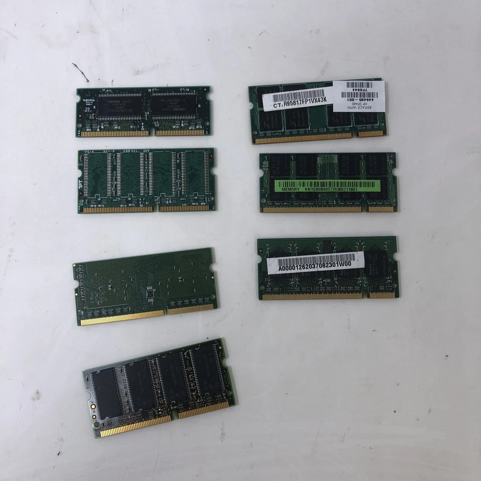 MIXED SAMSUNG HYNIX ADATA RAM LAPTOP 64MB-1GB 7 STICKS - USED - Image 2 of 2