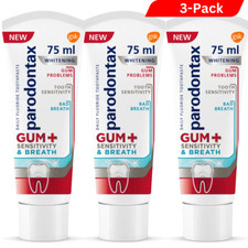 3 x Parodontax Enamel Safe Whitening Gum Care Toothpaste 75ml