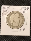 1906-D Barber Half Dollar G+