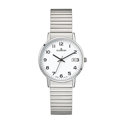 Dugena Damen-Armbanduhr 4460752 Moma Comfort, Quarz, Edelstahl, 3 bar
