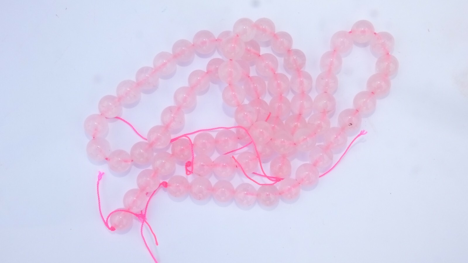 Perles en quartz rose naturel 6mm lot de 120 pièces pour réparer et personnaliser vos bijoux