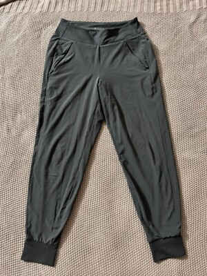 Athleta Women's Lined Soho Jogger Pants Gray Stretch Activewear