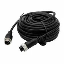 Advanced 15M 4Pin Extention Cable Waterproof for CCD Backup Camera Caravan Black