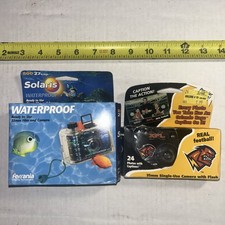 2 Caméras Jetables Quick Snap Étanche Appareil Photo Solaris & XFL Boîte Abîmée Neuf