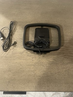 NEW AM Loop Antenna Bare 2-Wire Connectors Plus Additional Cable Home Theater