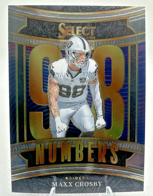 Maxx Crosby 2025 Panini Select #11 Select Numbers Las Vegas