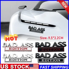 Bad Ass Edition Emblem Car Badges Badass 3D Sticker Decal Chrome US