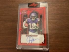leaf metal Justin Jefferson signed auto card #ed 10/13 Minnesota Vikings