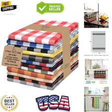 Kitchen Towels 100 Cotton Dish Towels for Kitchen Set of 12 20  x30  Dish Clo...