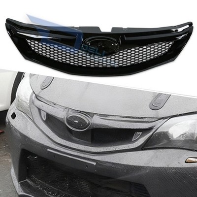 Gloss Black OEM Type Front Mesh Grill For 07-12 Subaru Impreza WRX STI GRB