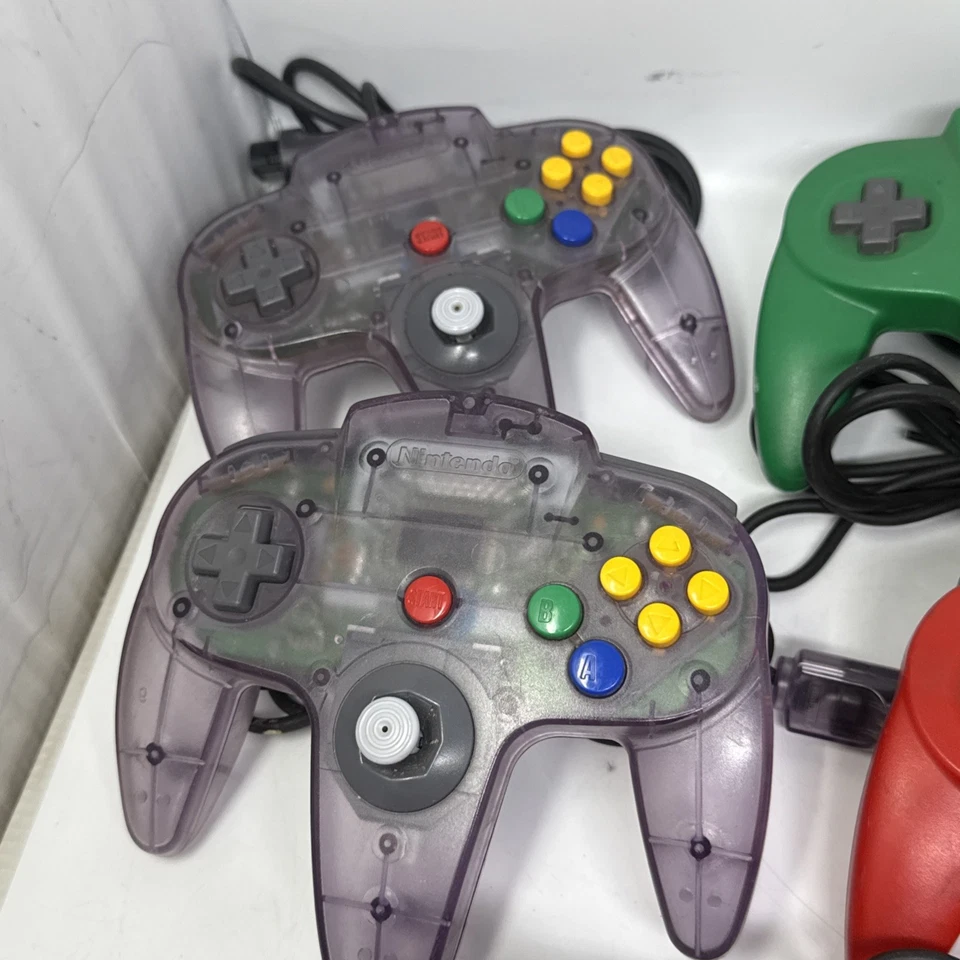Lot of 16 Genuine N64 Controllers FOR PARTS OR REPAIR - Joystick Issues - Image 2 of 4