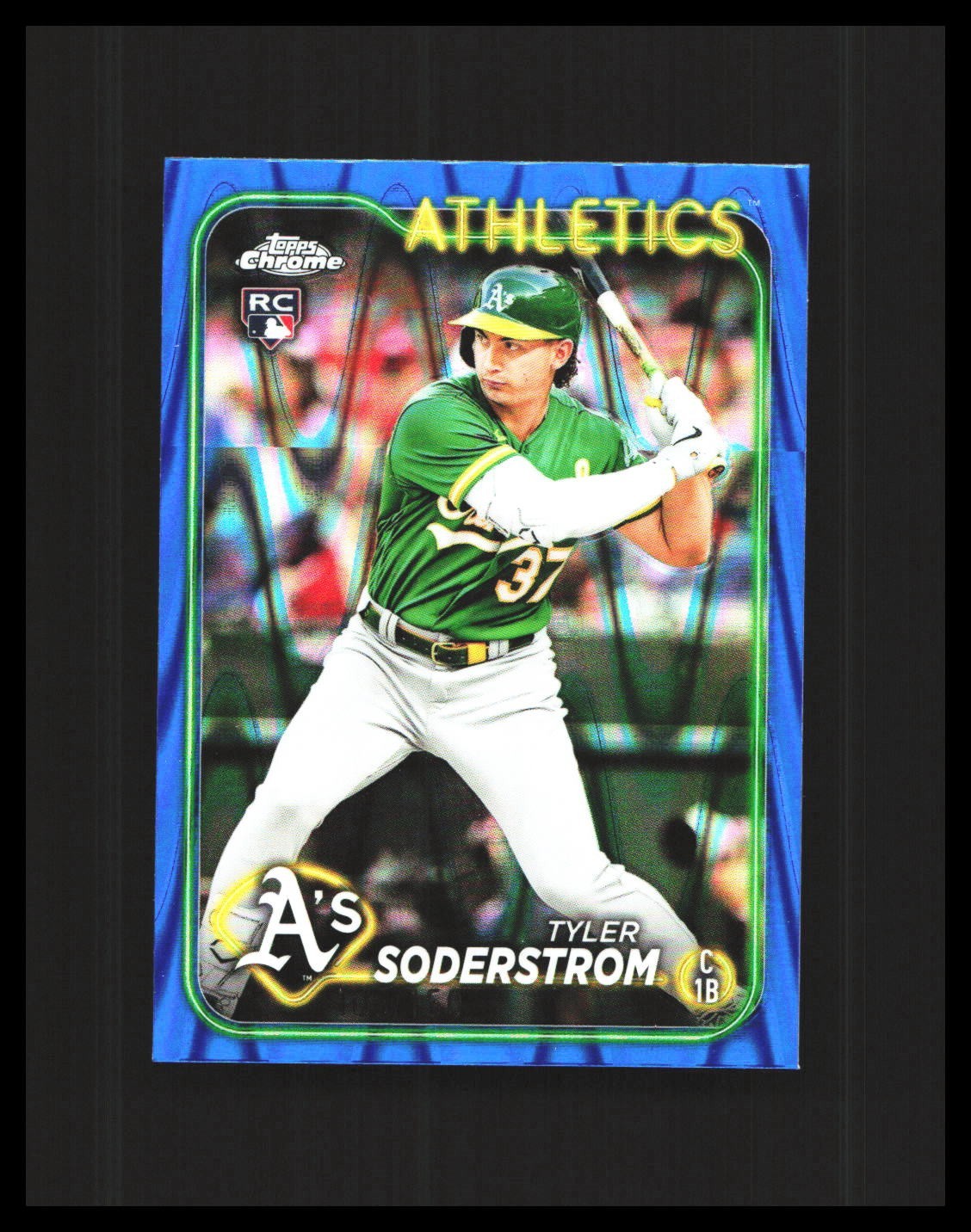 2024 Tyler Soderstrom Rookie Card - Topps Chrome #298 Blue /150 A's