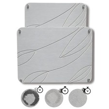 2 PCs Nesting Stone Drying Mat for Kitchen Counter - Fast, Stone Dish Drying ...
