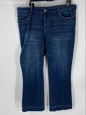 Kut From The Kloth Womens Blue Dark Wash Coin Pocket Denim Bootcut Jeans Size 16