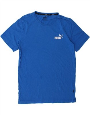 Puma Herren Grafik T-Shirt Oberteil Small Blau Baumwolle AA10