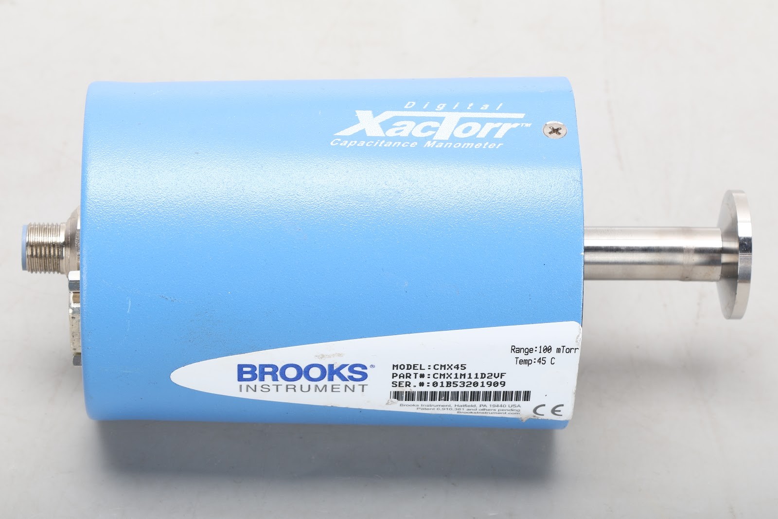 Brooks CMX45 500 Torr Digital Capacitance Manometer CMX1T25LN2X
