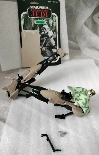 Kenner Star Wars Return of The Jedi Speeder Bike Lot Of 2 W/ Princess Leia