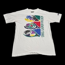 Vintage Roche Montana Women's Tennis Multicolor Cotton Shirt Women's Large