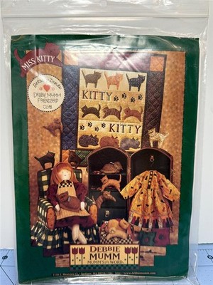 DEBBIE MUMM - MUMM'S THE WORD - Quilt Pattern -  MISS KITTY - 3 Projects
