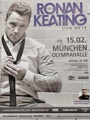 Ronan Keating - Konzert-/Tourposter/Tourplakat 2013 - Olympiahalle München