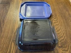 Pyrex 222 Amethyst Purple Vtg 8x8x2 Glass Square Dish w/Lid 222-PC Discontinued