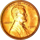 1909 VDB 1C Lincoln Wheat Cent Gem UNC RD K19240