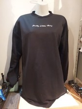 Pretty Little Thing.  Black Sweater Jumper Dress.  Size 6