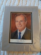 George H. Bush hand signed Photo