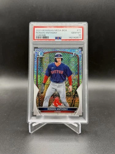 2023 Bowman Chrome Roman Anthony 1st Mega Box Mojo Refractor PSA 10 #71 Red Sox