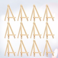 12Pcs Wooden Easels Mini Storage Racks Reusable Photo Frame Brackets