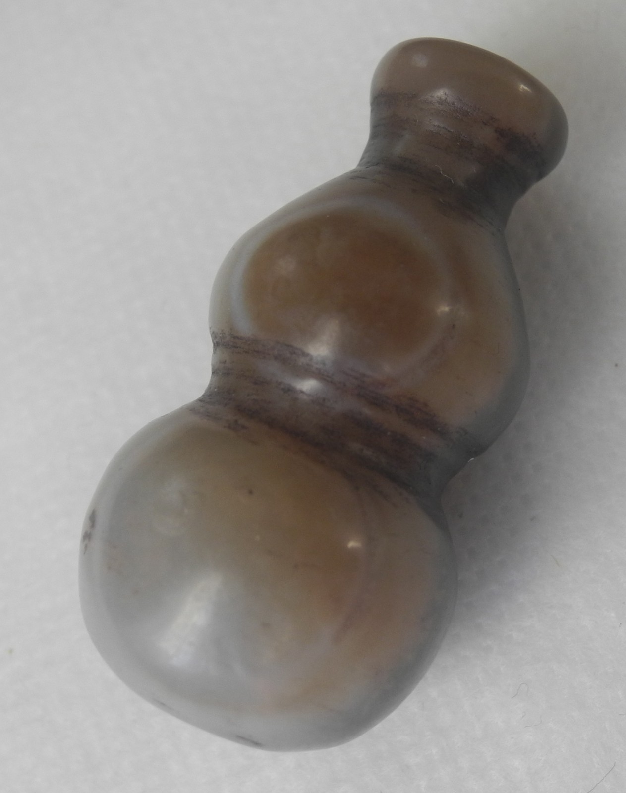 Tibetan Antique Natural Agate Gourd Netsuke Ojime Tibet Ancient Thokcha Amulet