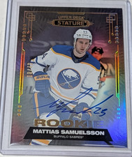 2021 MATTIAS SAMUELSSON Upper Deck Stature Rookie Auto Photo Variant /49