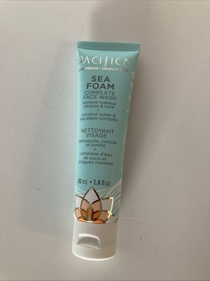 Pacifica Beauty Sea Foam Complete Face Wash Coconut & Sea Algae New 1.4 Oz