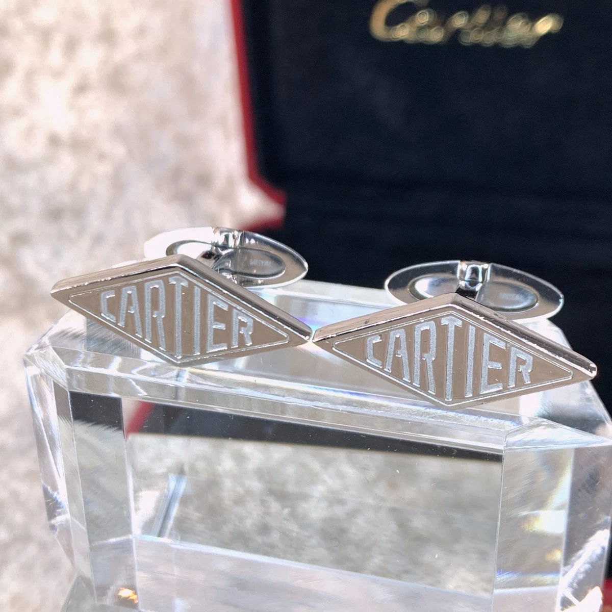 Cartier Sterling Silver Cufflinks for Men for sale | eBay