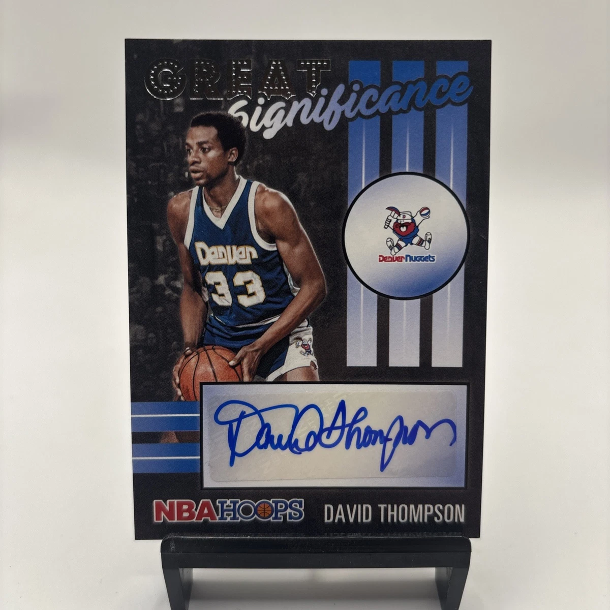 David Thompson Basketball Autographed Sports Trading Cards 