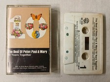 The Best Of Peter, Paul Mary 10 Years Together Cassette Tape 1970 Warner Bros