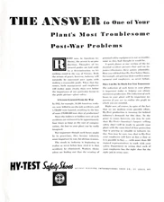 Hy-Test Safety Shoes International Shoe Co St Louis Missouri Vtg Mag Print Ad