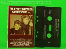THE EVERLY BROTHERS GREATEST HITS VOL 1 131 12 Track Audio Cassette PICKWICK