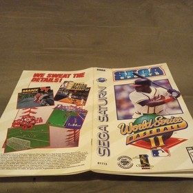 World Series Baseball II | Sega Saturn | Manual Only