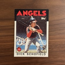 1986 Topps Dick Schofield #311 California Angels Baseball Card